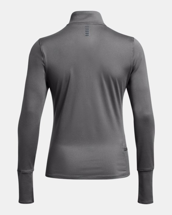 UA Qualifier Run Shirt mit ½ Zip für Damen, Gray, pdpMainDesktop image number 4